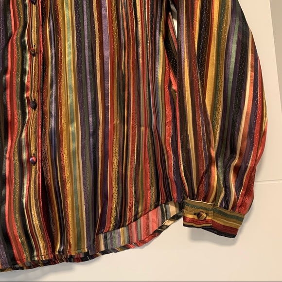 Yves St Clair | Vintage Striped Button Down Shirt - Picture 6 of 16
